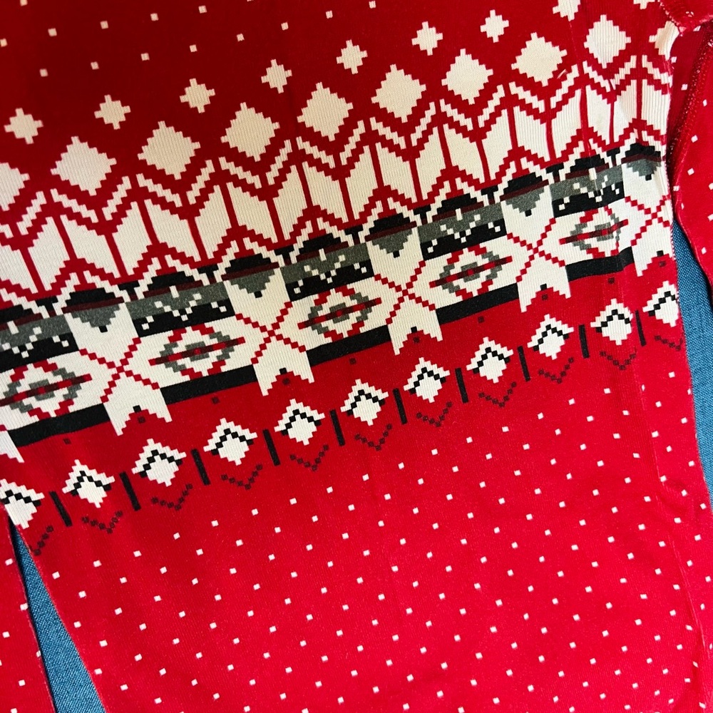 Hanna Andersson Red Patterned Pajama Size 6-7 - Picture 2 of 3